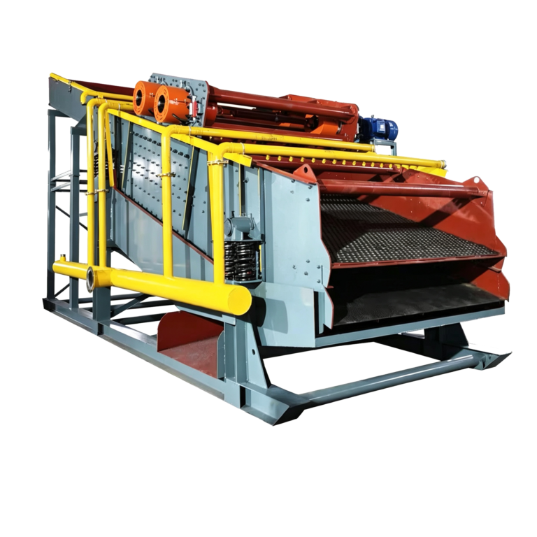 Alluvial gold vibrating washing plant